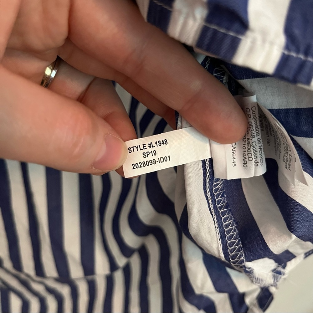 J. Crew Band-collar Popover Tunic in Bold Stripe - Picture 5 of 6
